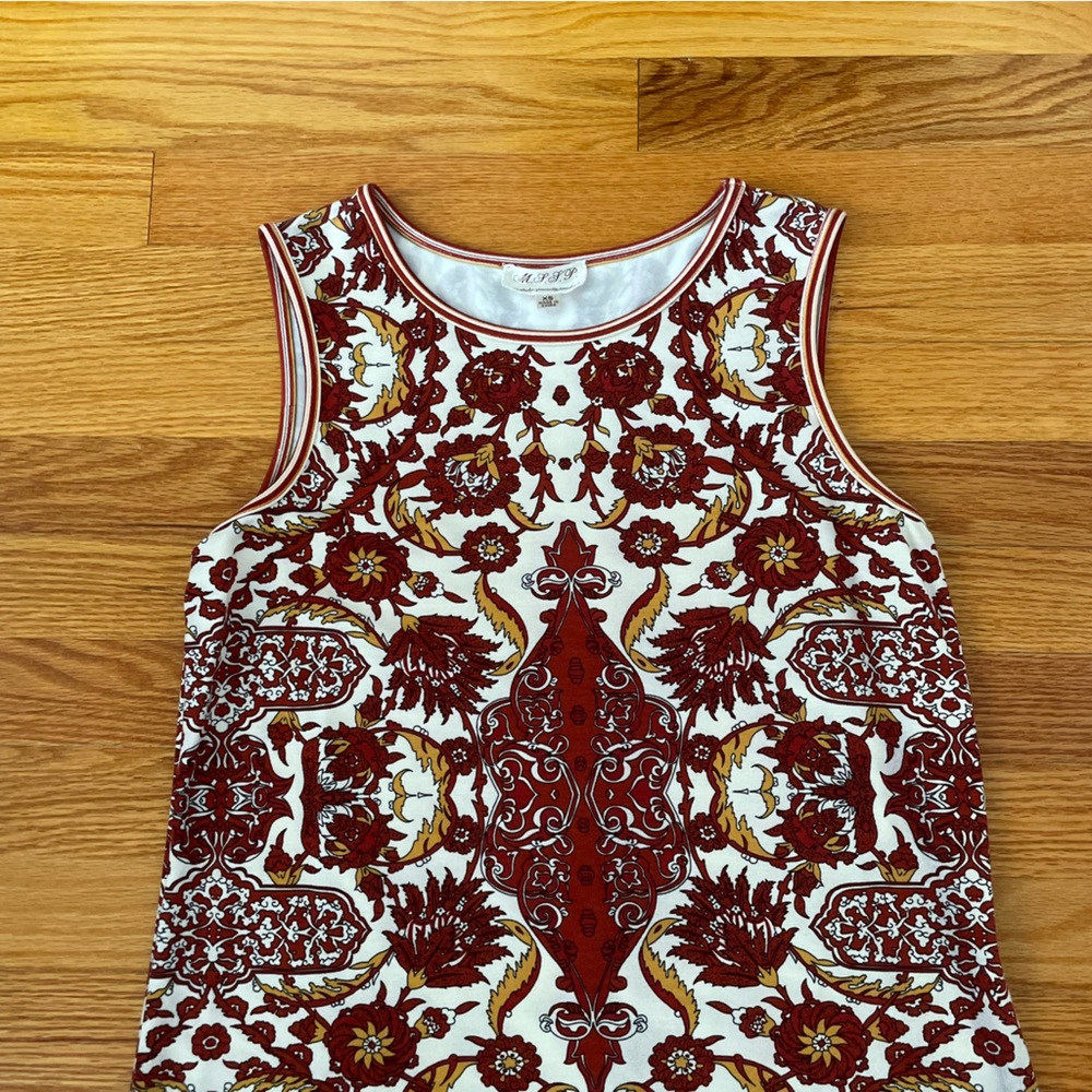 Max Studio Russian Floral Pattern Mini Dress - image 6